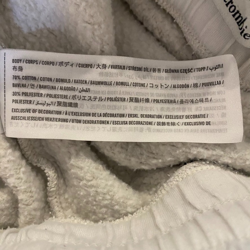 Abercrombie Women's Essential Fleece Jogger Sweatpants Size S Gray 147F0356 - Picture 10 of 11